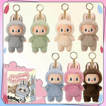 PlushBearo - Lebu Nyckelring Exciting Macaron Series – Mjuk Samlarfigur i Färgstark Design