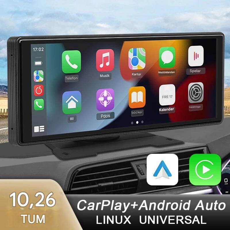 ViewMirror – Trådlös Smart Skärm för Bilen | CarPlay & Android Auto Utan Krångel