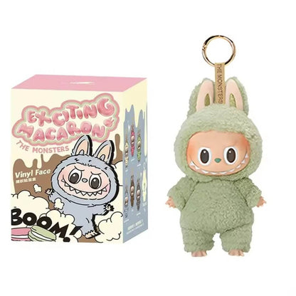 PlushBearo - Lebu Nyckelring Exciting Macaron Series – Mjuk Samlarfigur i Färgstark Design