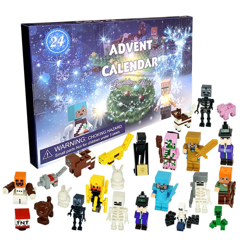 MiniCraft - Adventskalender med 24 Dagars Nedräkning och Actionfigurer